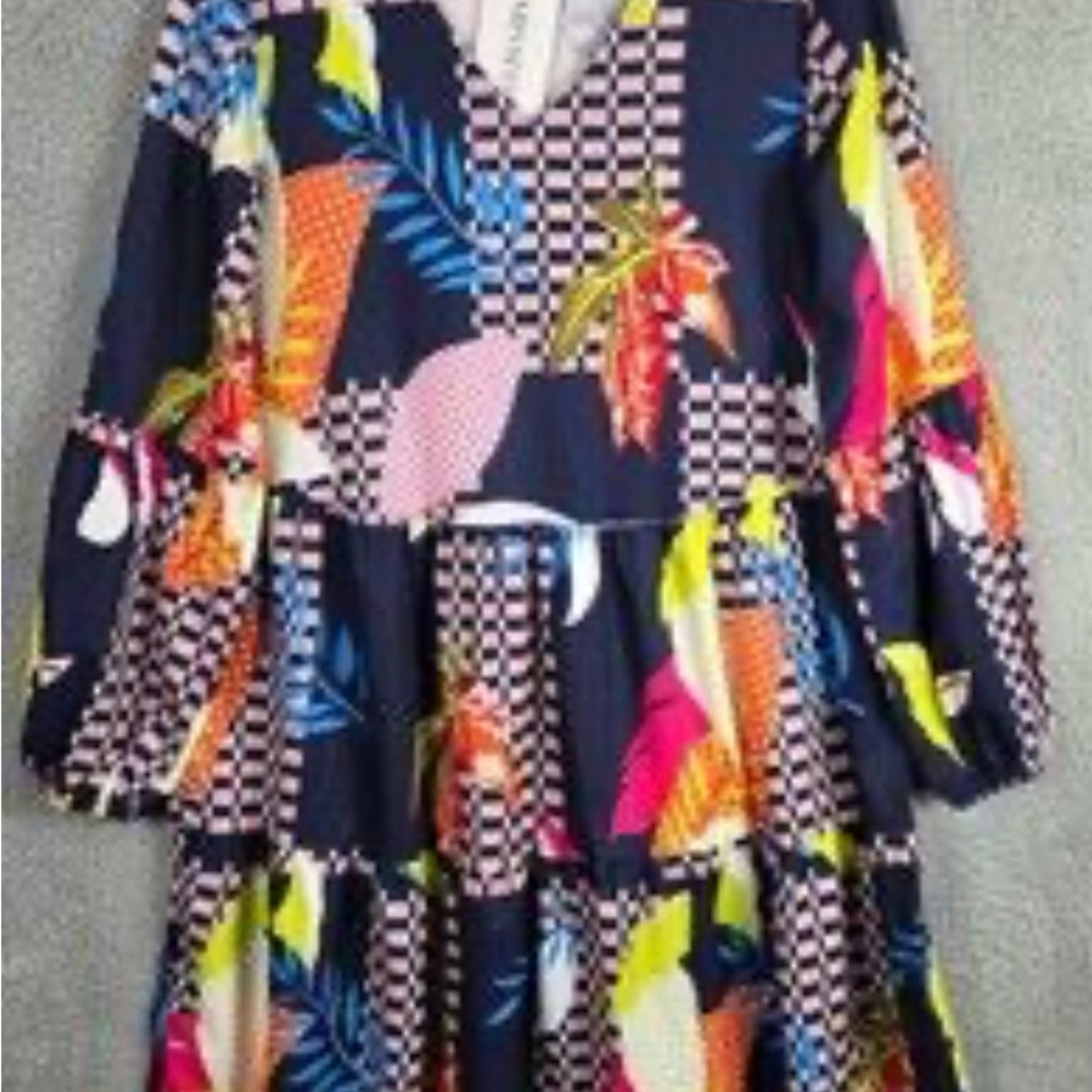 Colorful Patterned Dress - Picture 6 of 6